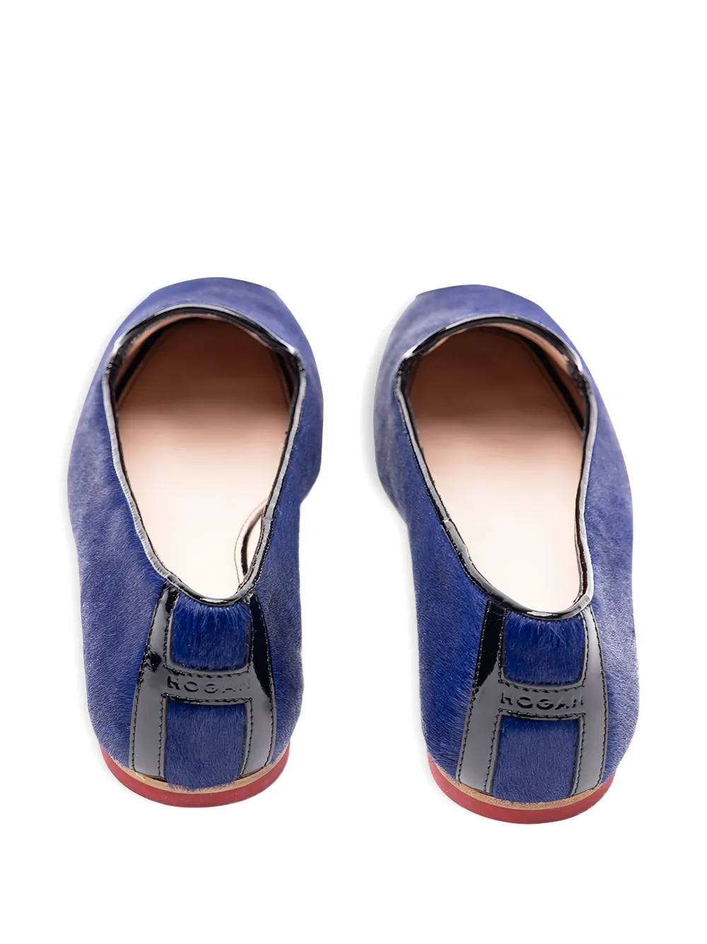 Hogan heart-detail ballet flats Blauw