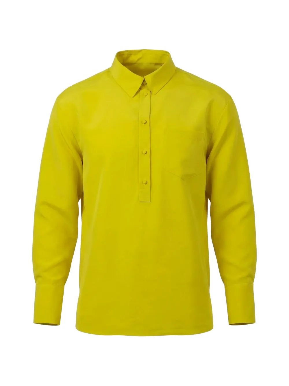 Valentino Garavani button-fastening pocket blouse Geel