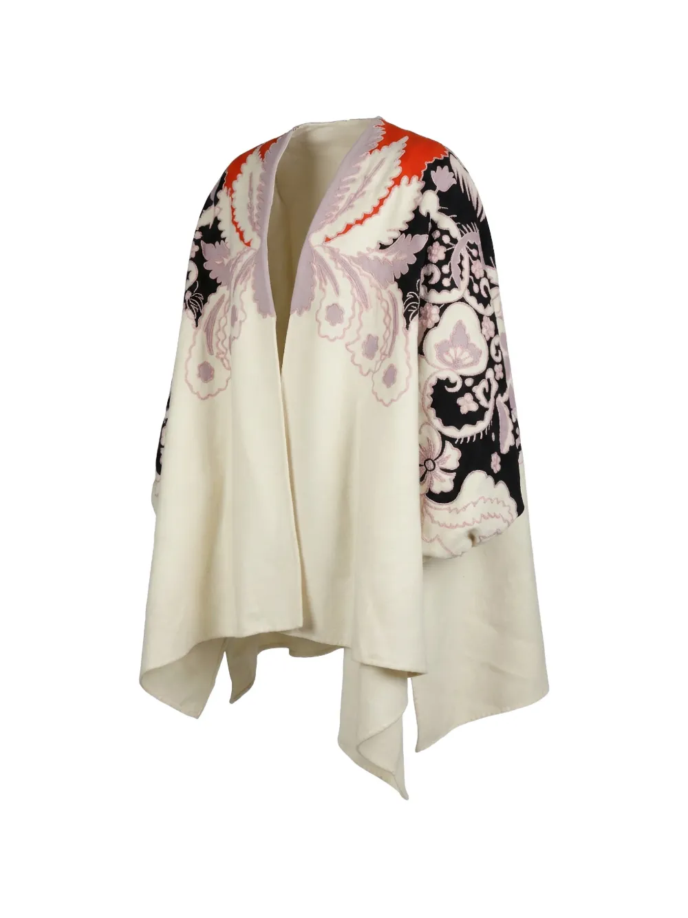 Valentino Garavani Cape met bloemenprint Beige