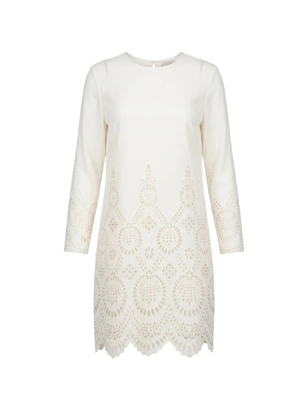 Valentino Garavani broderie-anglaise scalloped dress · 38