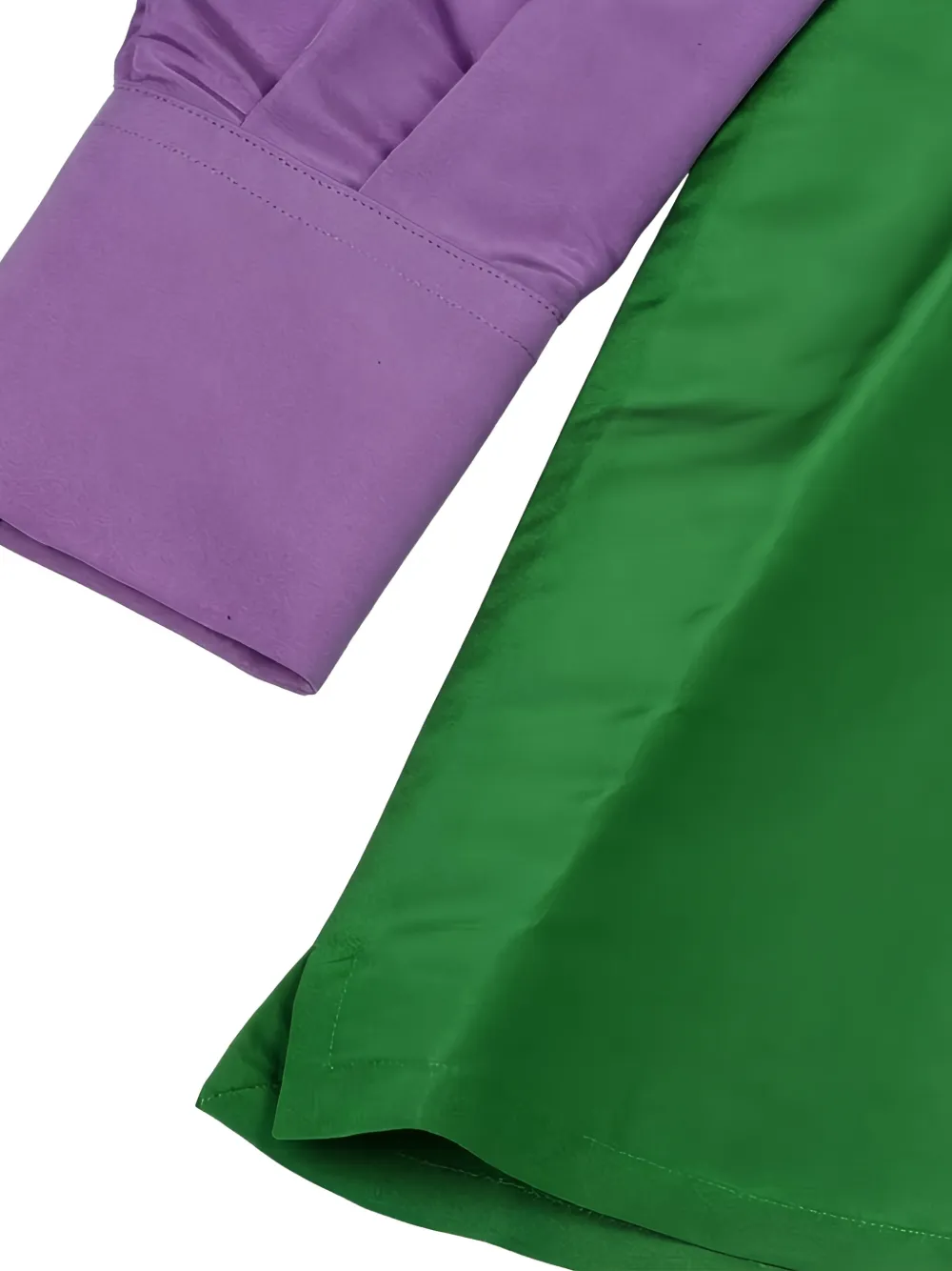Valentino Garavani Blousejurk met colourblocking Groen