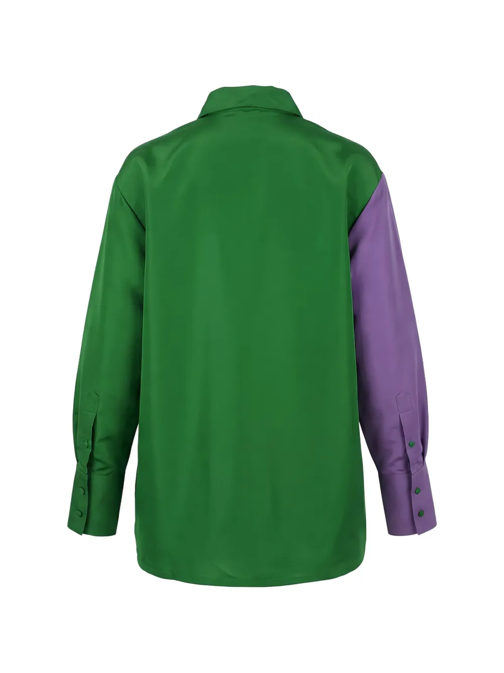 Valentino Garavani Blousejurk met colourblocking Groen