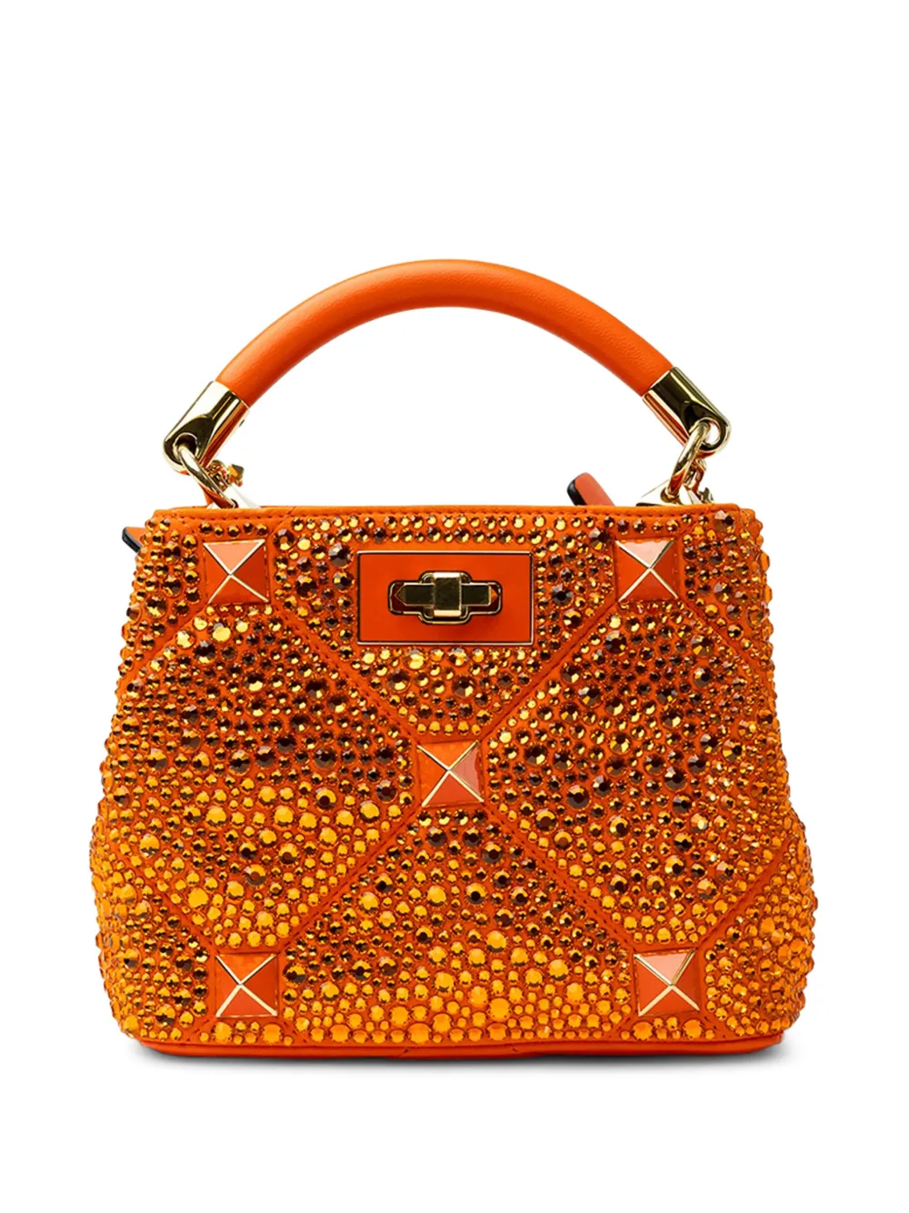 Valentino Garavani stud embellished tote bag – Orange