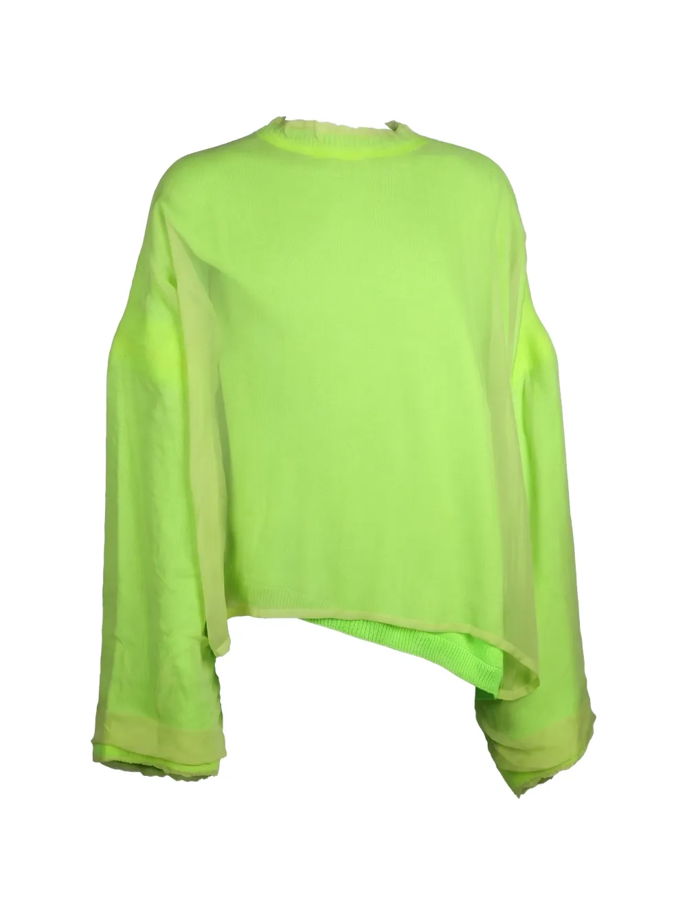 Valentino Garavani layered-effect round-neck sweater - Giallo