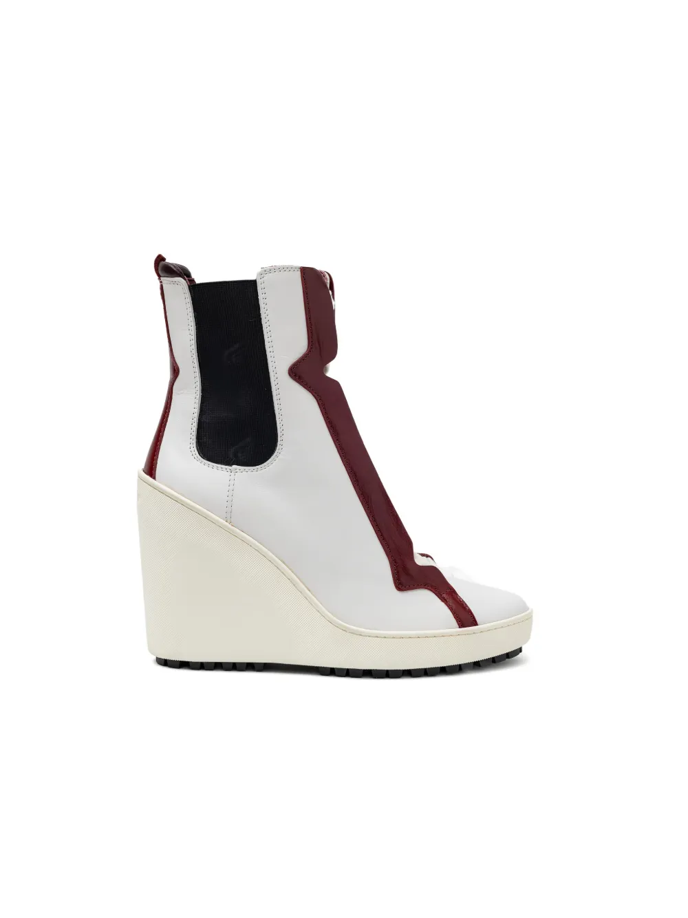 Hogan lace-up wedge boots - Bianco