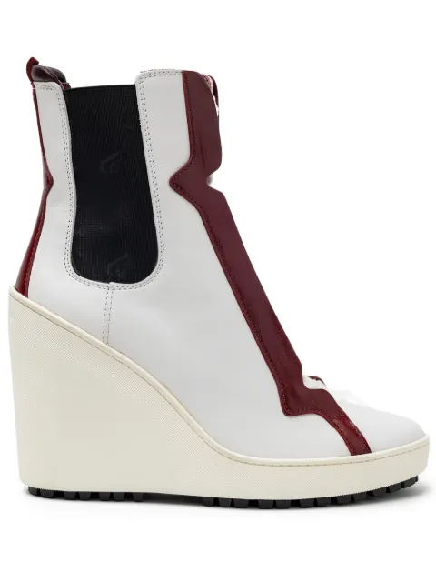 Hogan lace-up wedge boots
