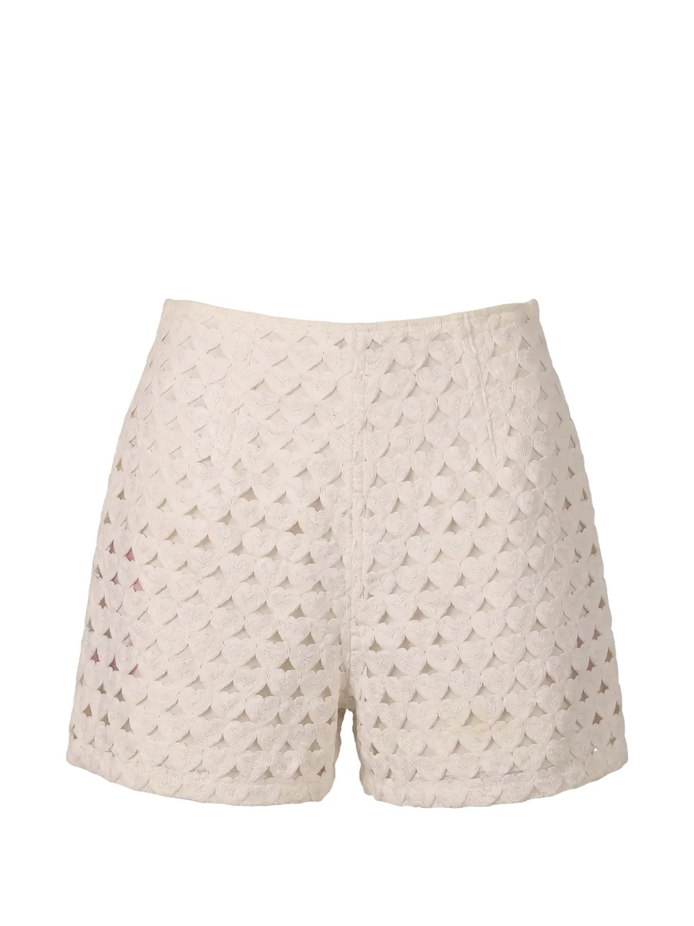 Valentino Garavani Gehaakte shorts Beige