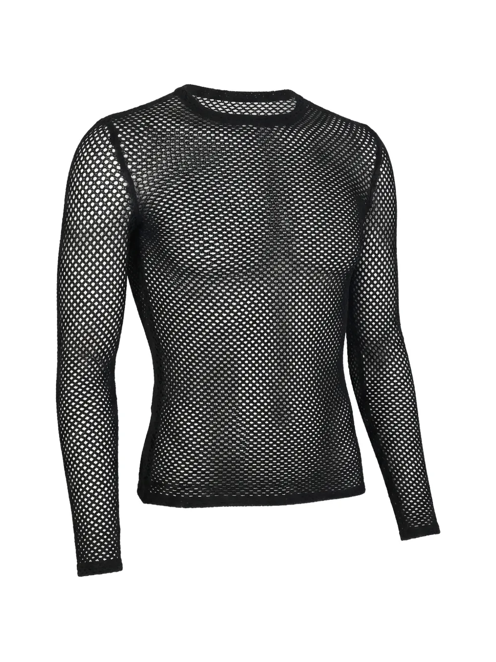 Valentino Garavani fishnet long-sleeved sweater - Schwarz