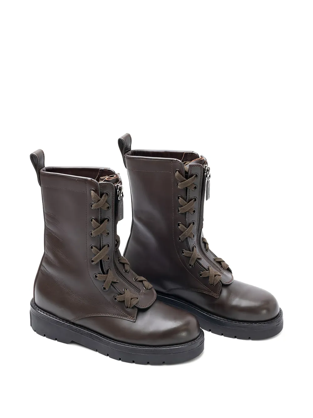 Valentino Zip-fastening Boots In Brown