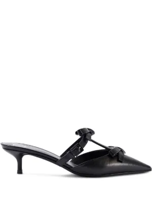 Ferragamo クロコエンボス ミュール | グリーン | FARFETCH JP