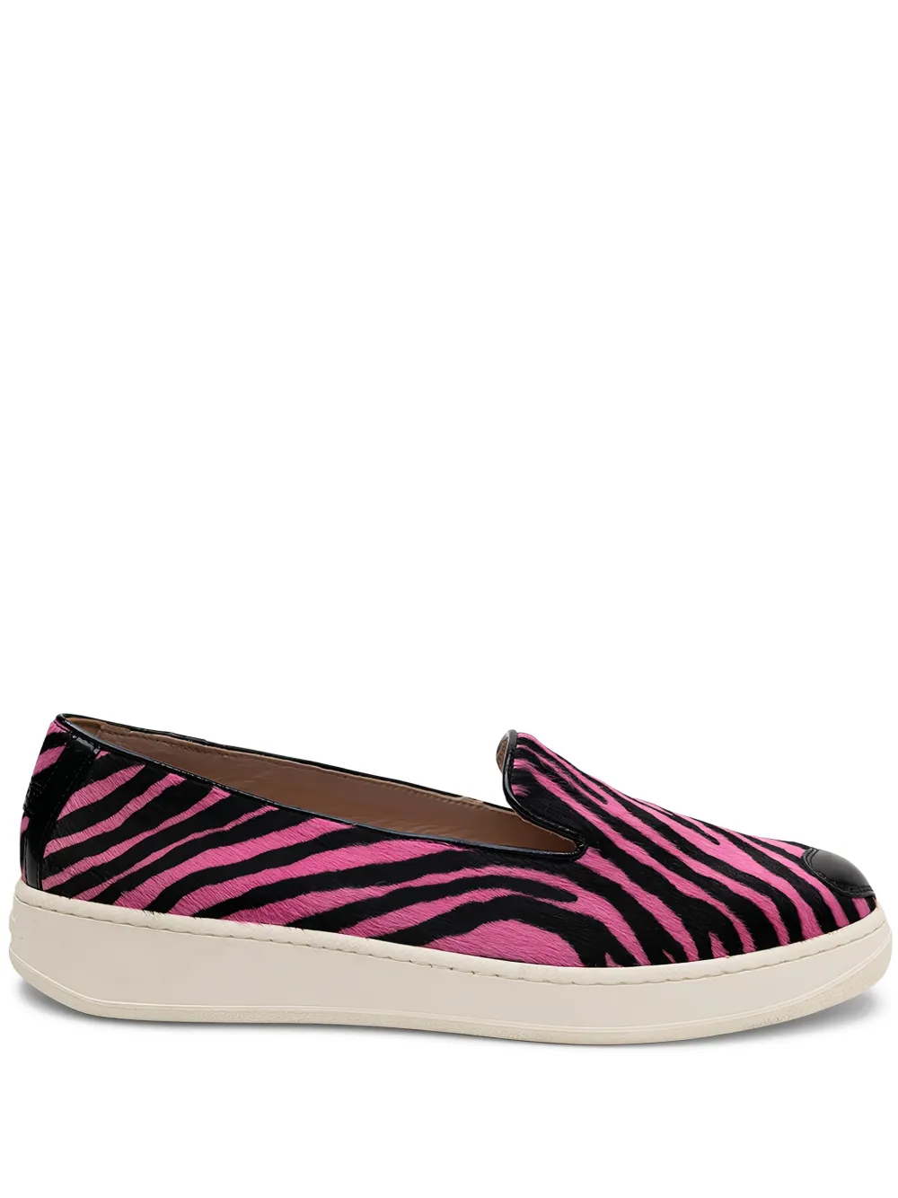 Hogan zebra-print heart-detail sneakers Pink