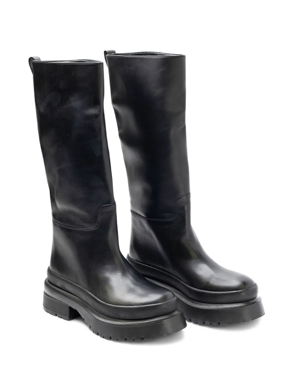 Valentino Platform-sole Boots In Black