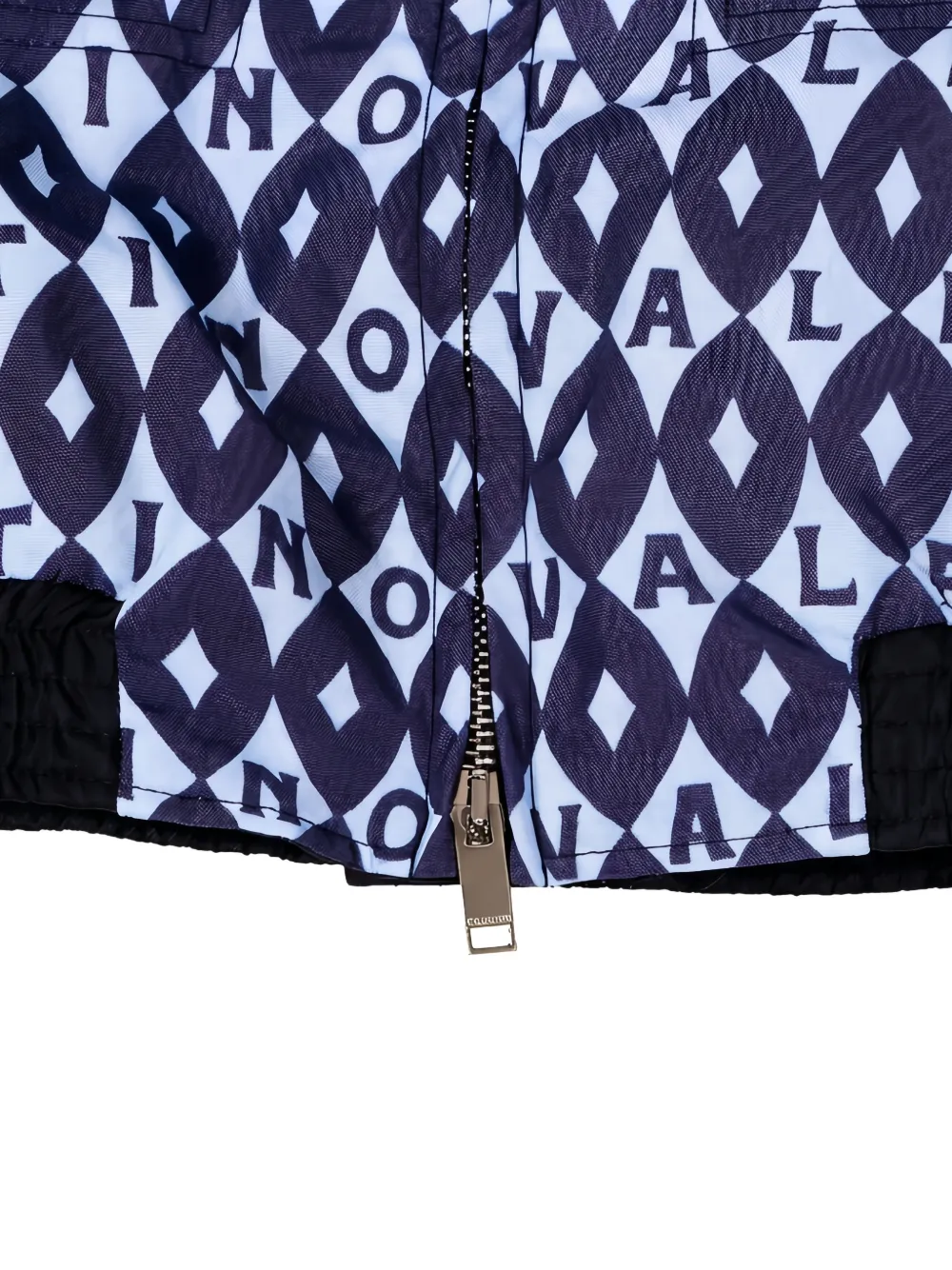 Valentino Garavani logo-print panelled jacket Blauw