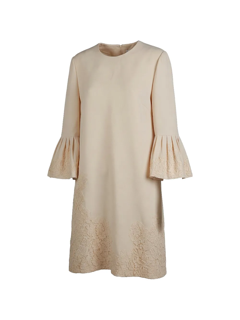 Valentino Garavani lace bell-sleeve mini dress - Toni neutri