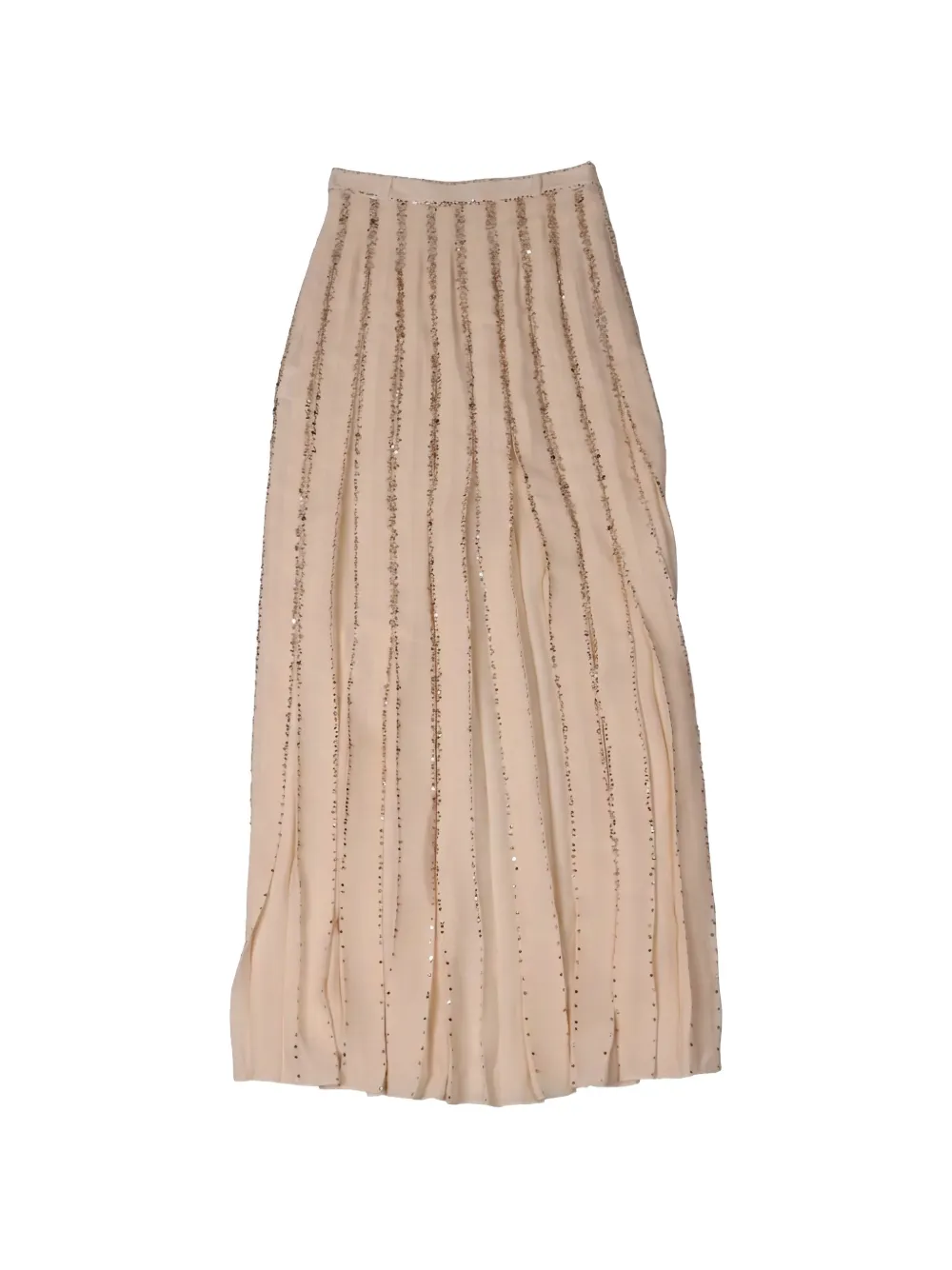 Valentino Garavani sequin-embellished pleated skirt - Toni neutri