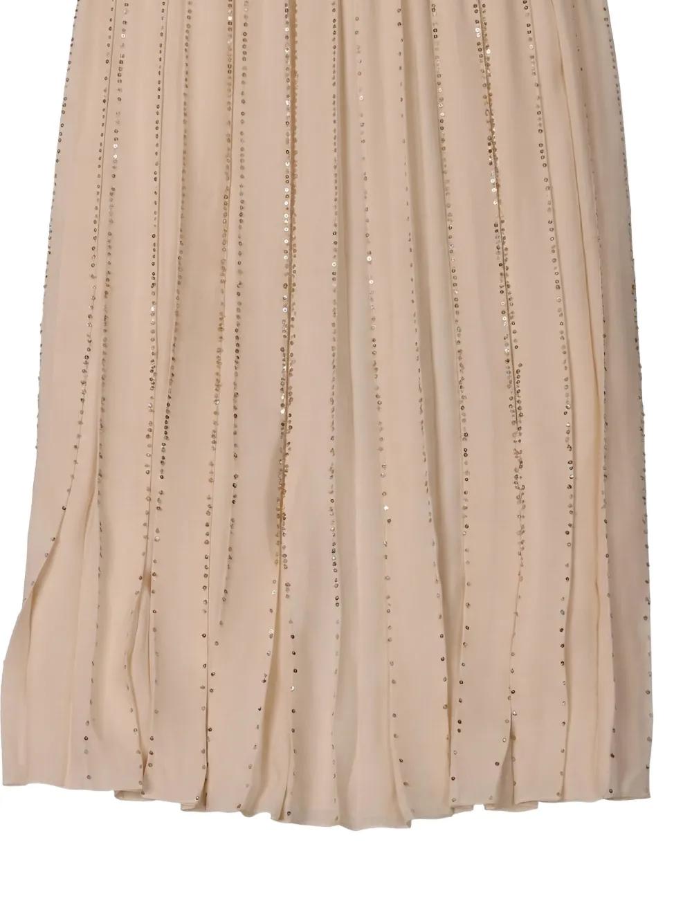 Valentino Garavani Plooirok met pailletten Beige