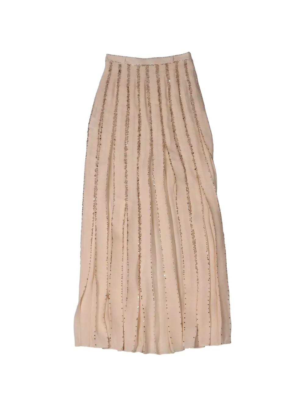 Valentino Garavani Plooirok met pailletten Beige