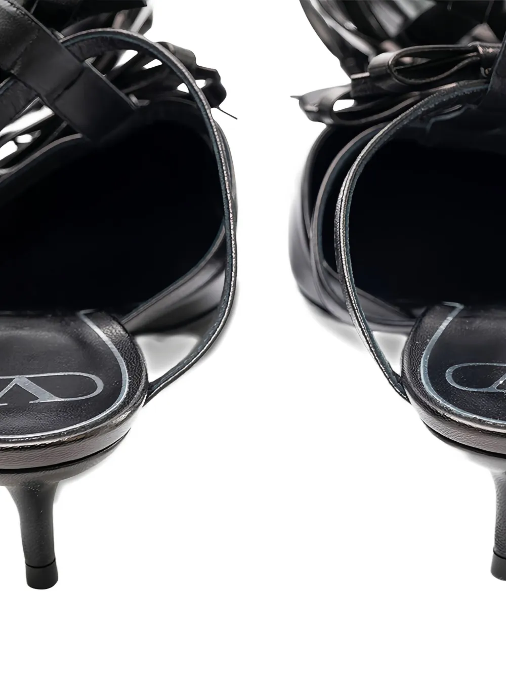 Valentino Bow-strap Pumps In Black