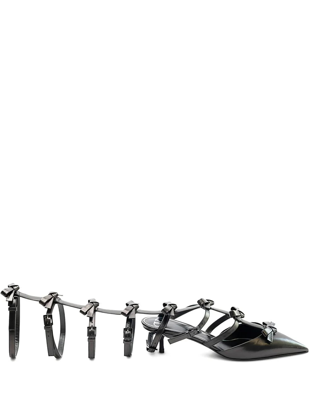 Valentino Garavani bow-strap pumps - ブラック Valentino Garavani bow-strap pumps - ブラック
