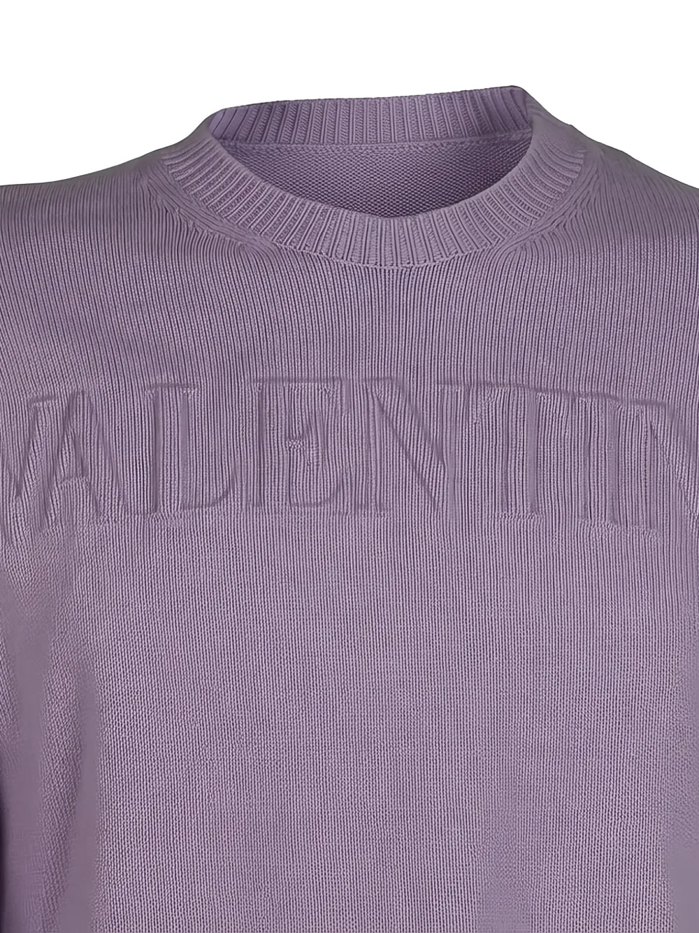 Valentino Garavani logo-lettering sweater Paars