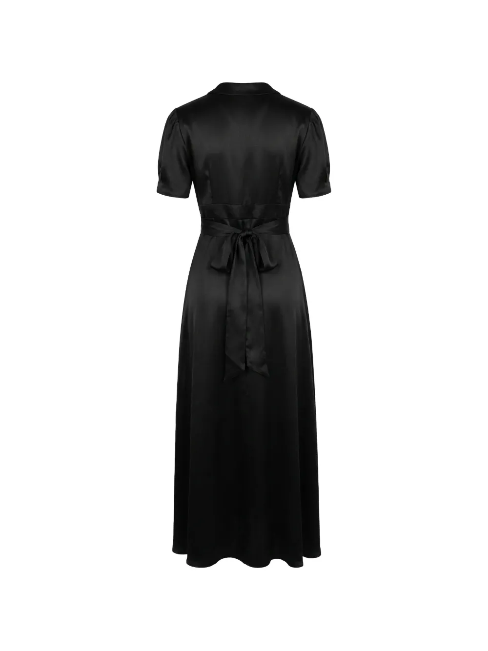 Valentino Garavani Mini-jurk met strikdetail en V-hals Zwart