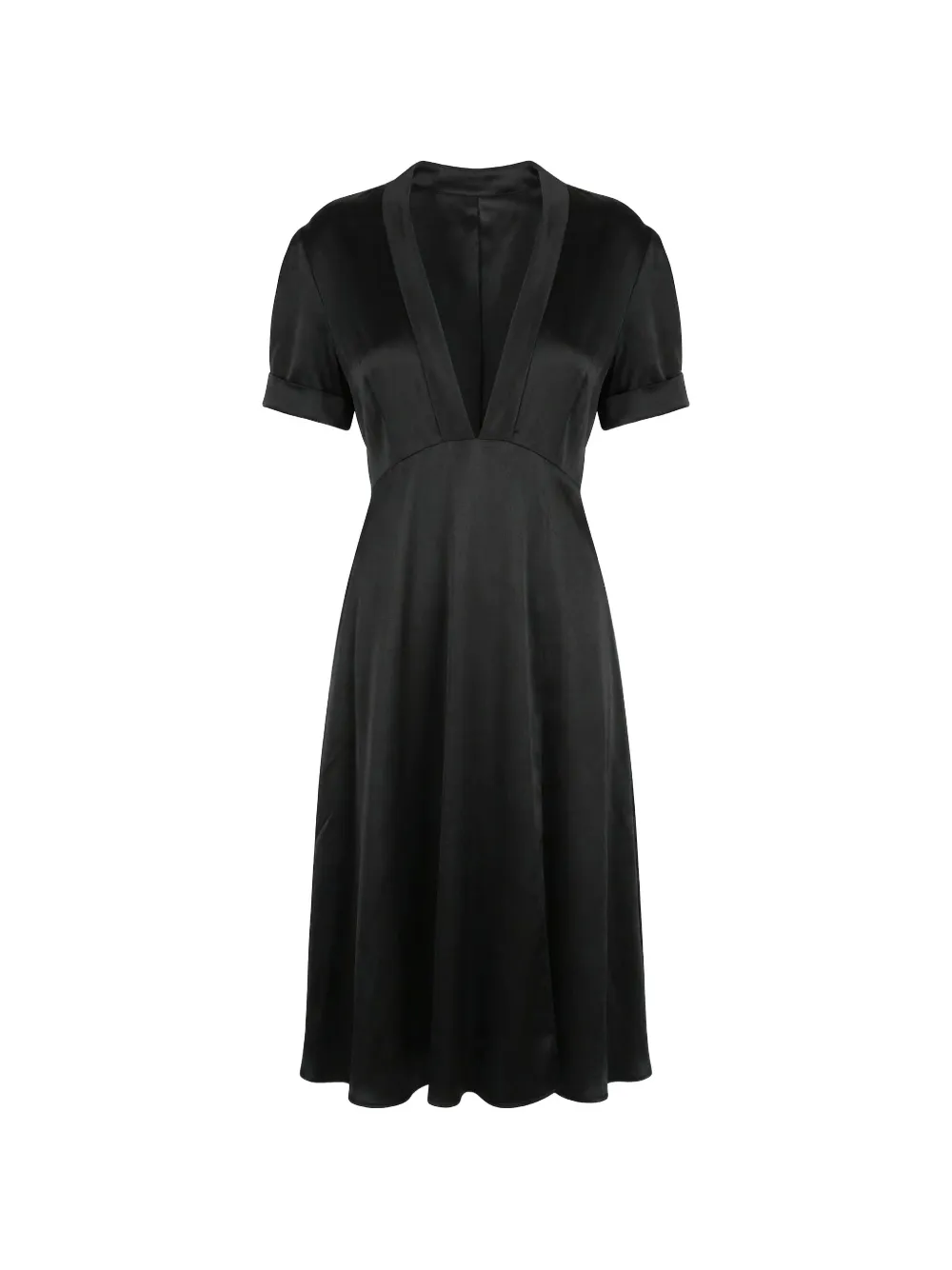 Valentino Garavani bow-detail V-neck midi dress - Black