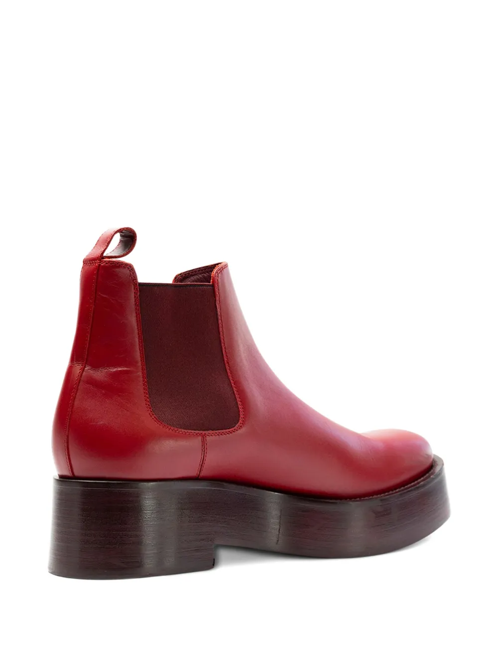 Valentino Garavani platform Chelsea boots Rood