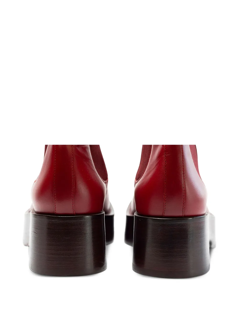 Valentino Garavani Chelsea laarzen met plateauzolen Rood