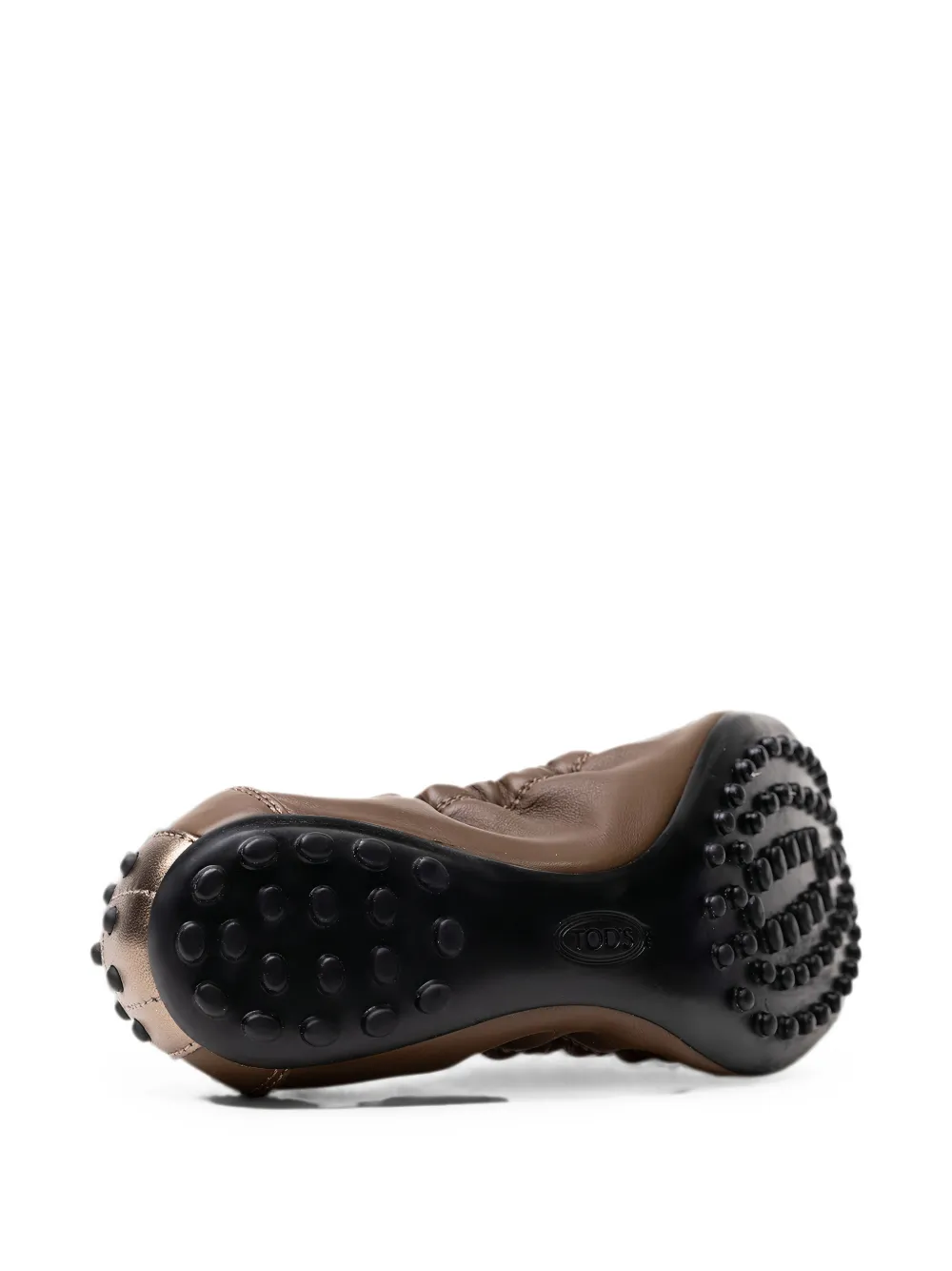 Tod's buckle-detail leather ballet flats Bruin