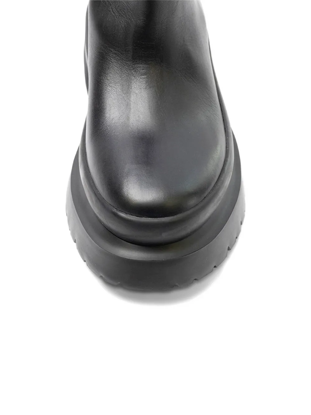 Valentino Cut-out Platform Boots In Black