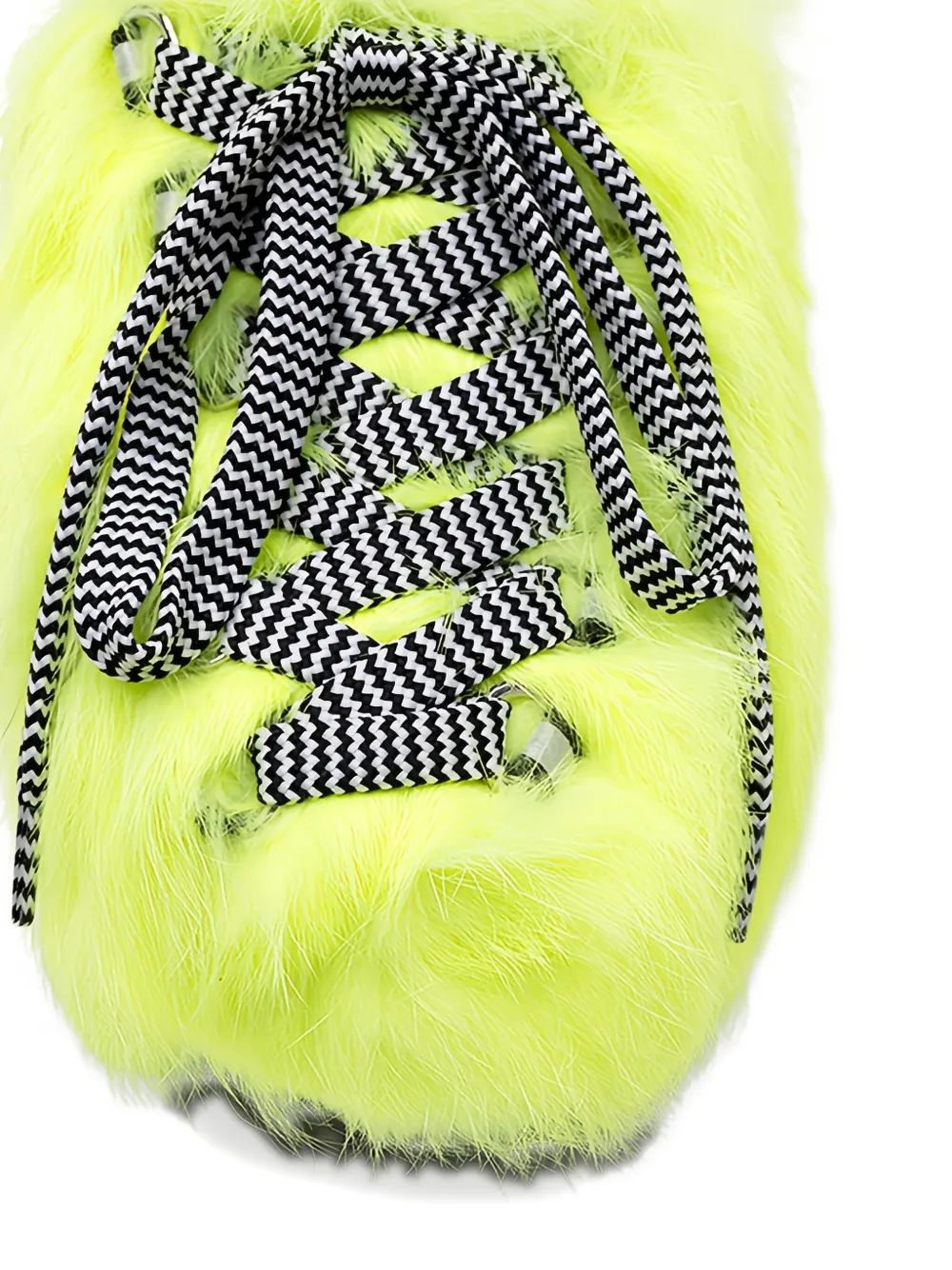 Hogan Slip-on sneakers met afwerking van bont Geel