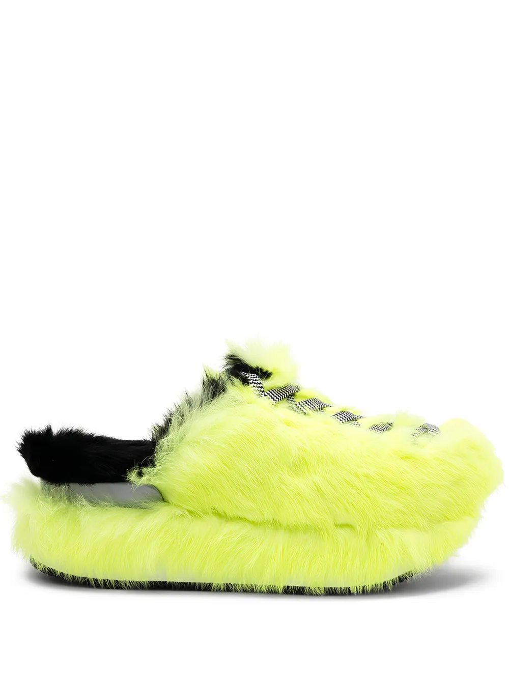 Hogan Slip-On-Sneakers mit Pelz - Gelb