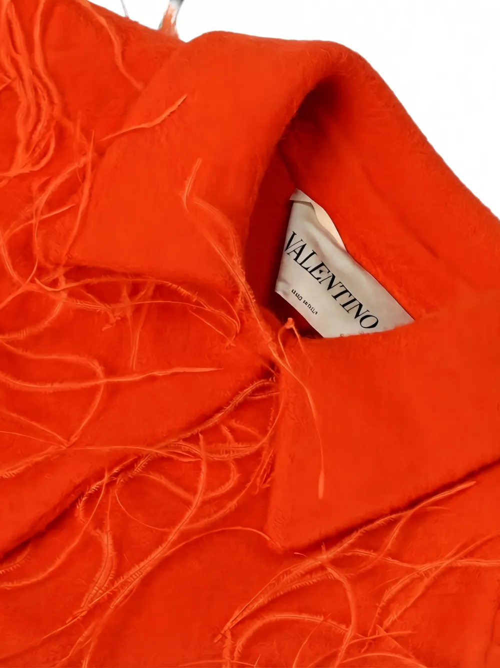 Valentino Garavani Jas verfraaid met veren Oranje