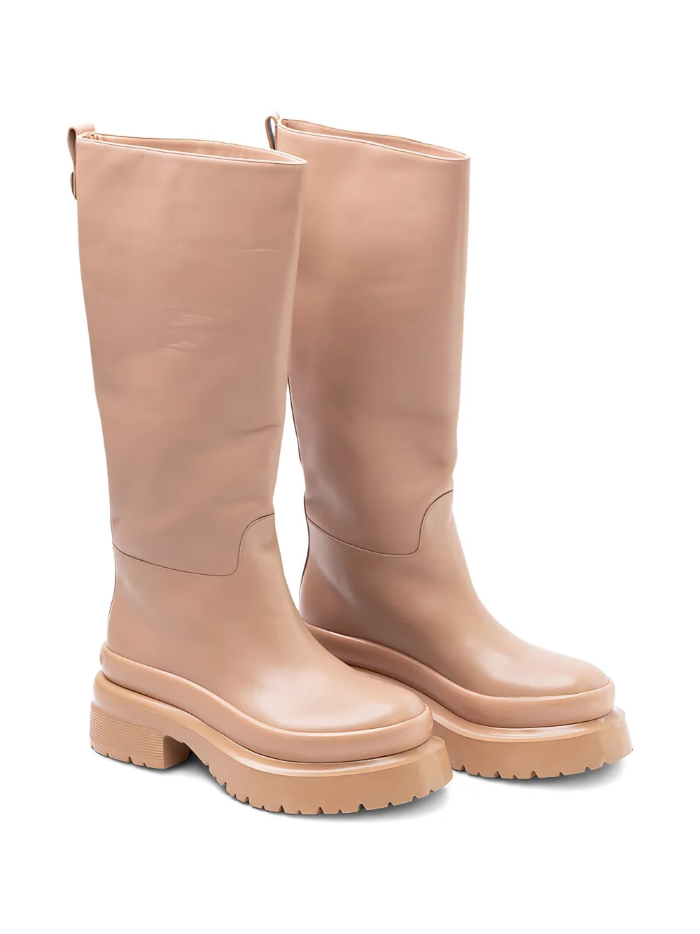 Valentino Garavani platform-sole boots Beige