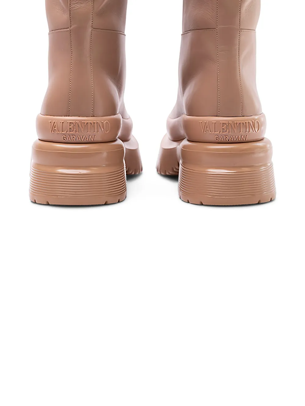 Valentino Garavani platform-sole boots Beige