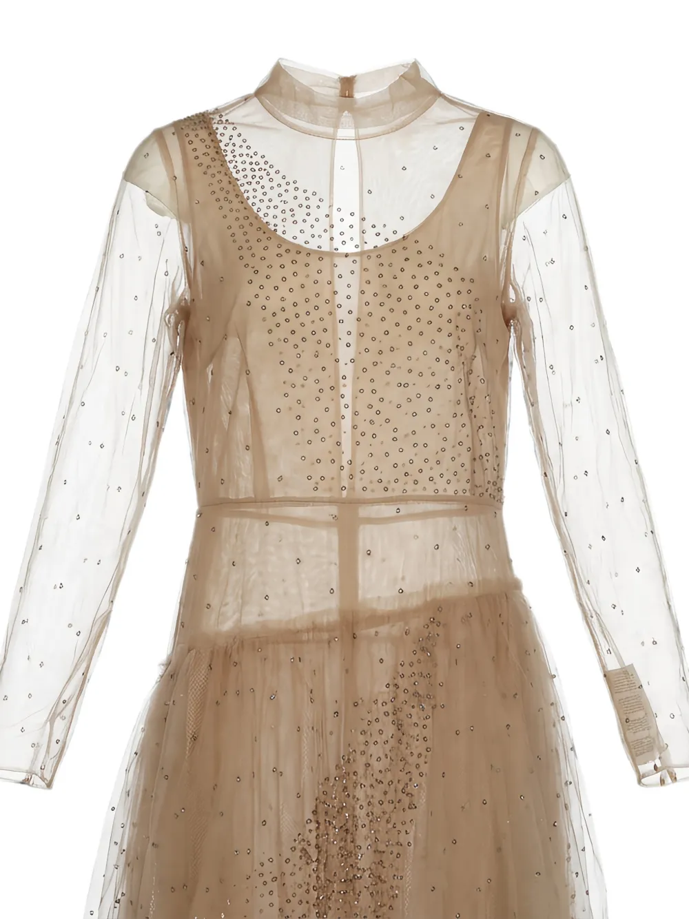Valentino Garavani Maxi-jurk met ruches Beige