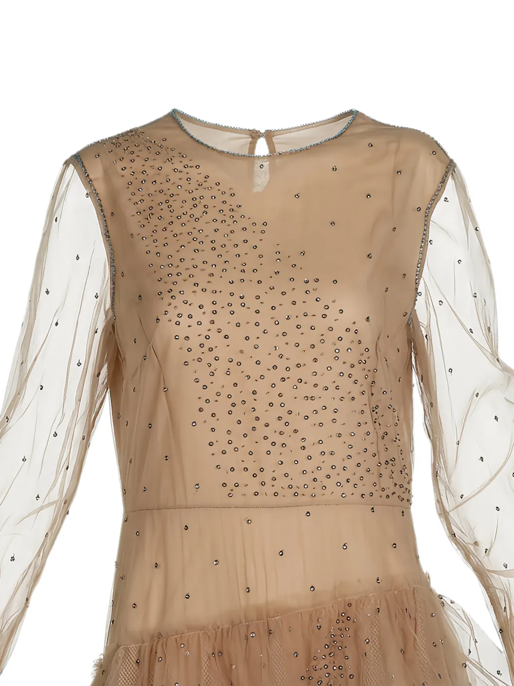 Valentino Garavani Maxi-jurk met ruches Beige