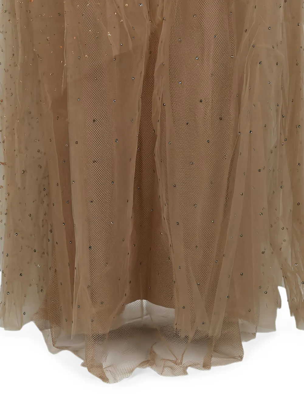 Valentino Garavani Maxi-jurk met ruches Beige