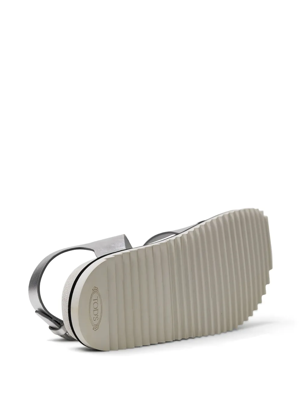 Tod's Sandalen verfraaid met bloem en gesp Zilver