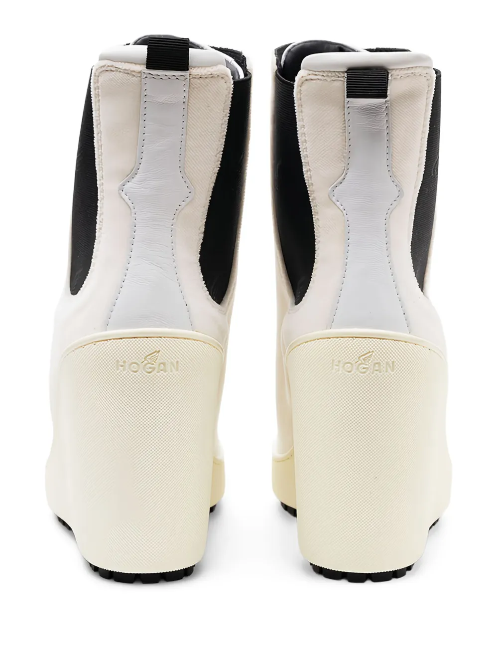 Hogan lace-up wedge ankle boots Neutrals