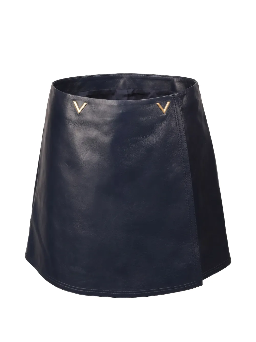 Valentino Garavani logo-appliqué mini skirt - Blu
