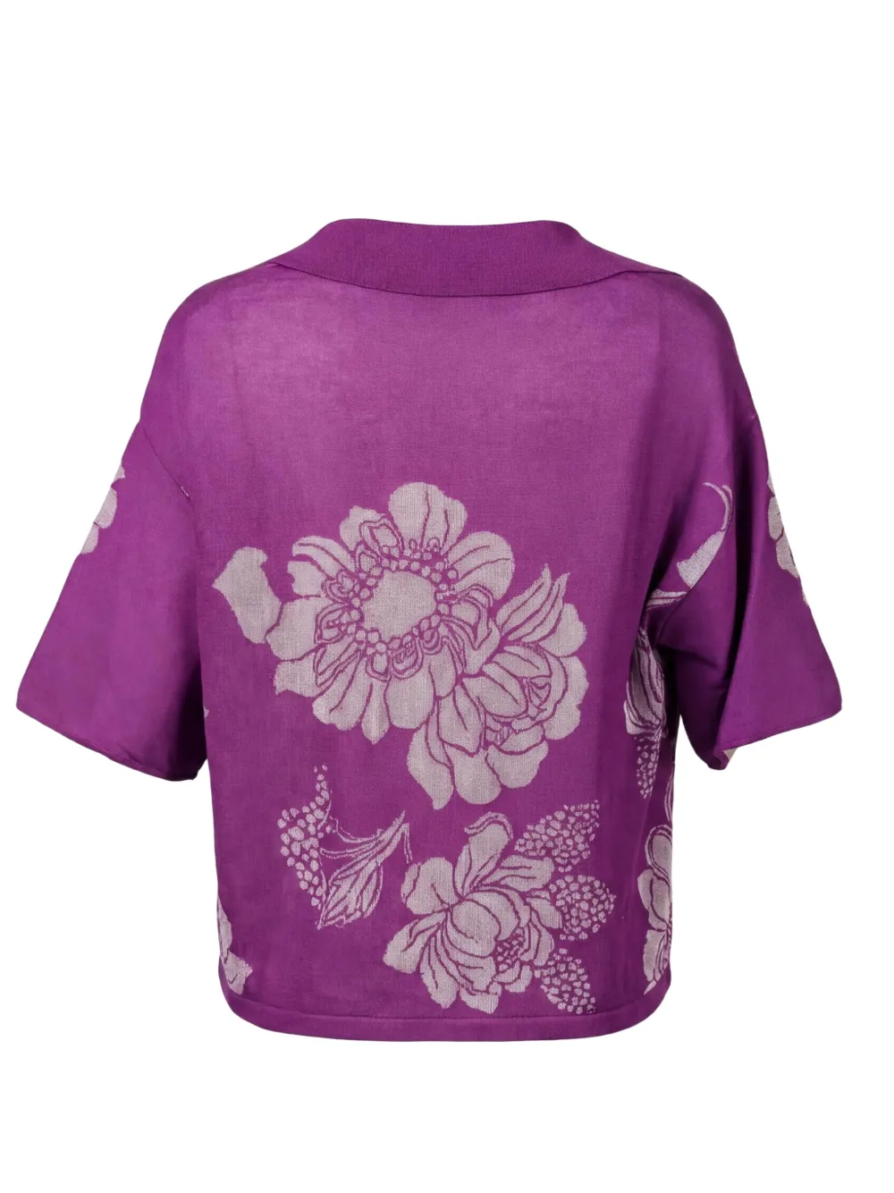 Valentino Garavani Overhemd met bloemenprint Paars