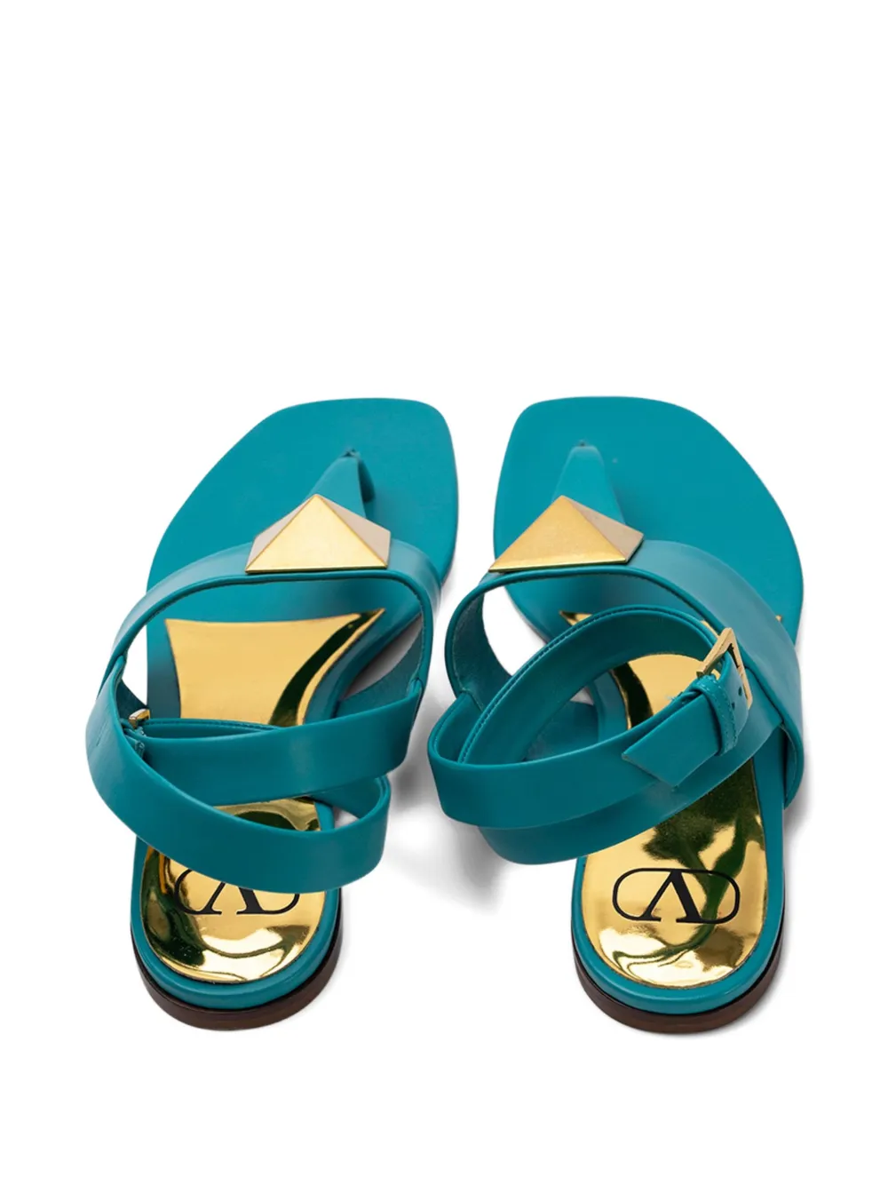 Valentino Garavani buckle-detail sandals Blauw
