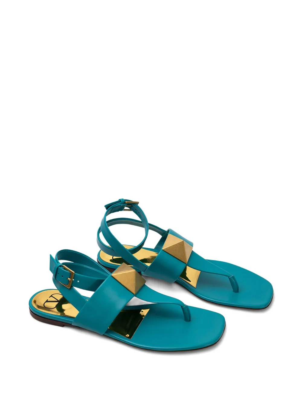 Valentino Garavani buckle-detail sandals Blauw