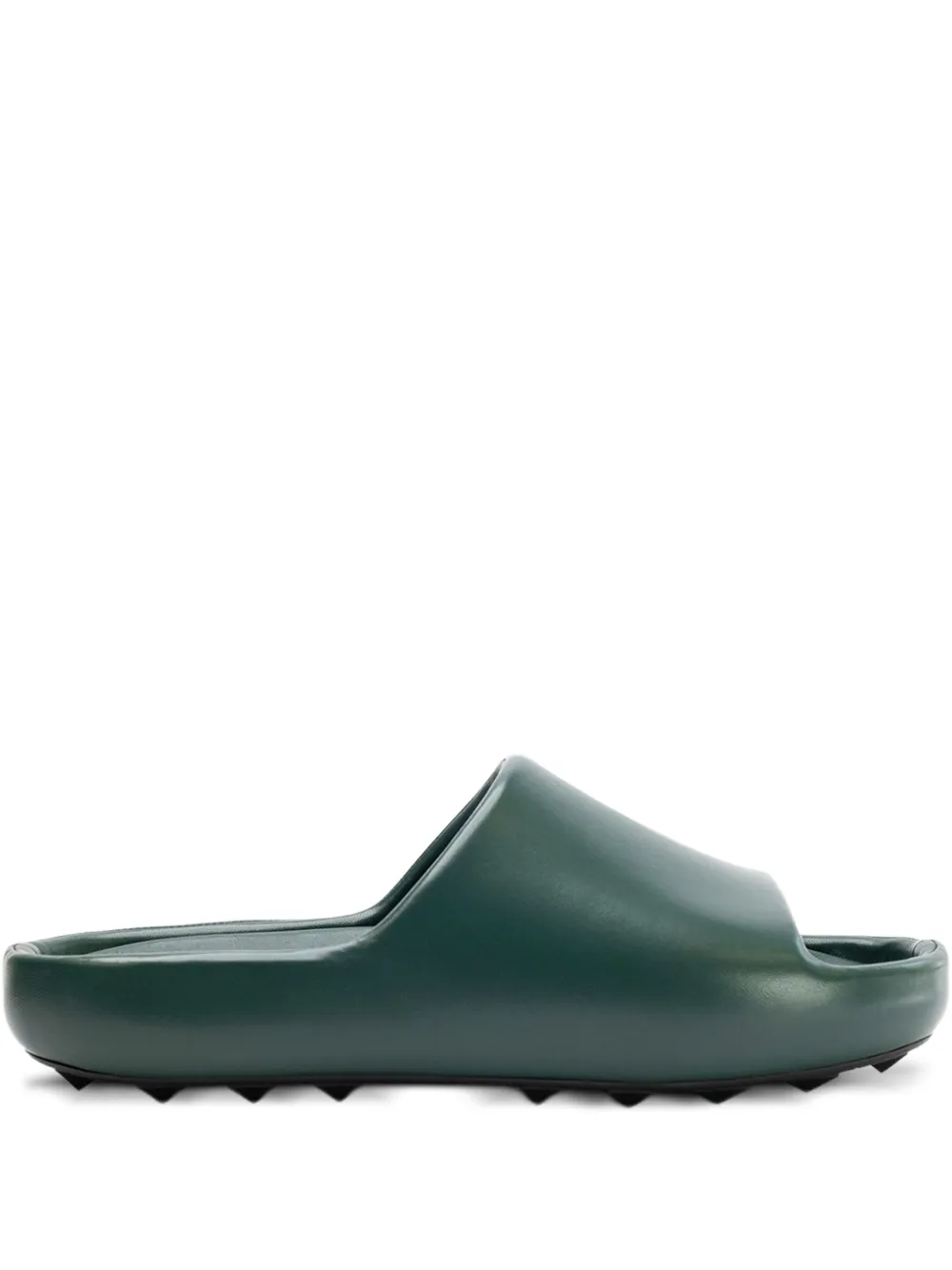 Valentino Garavani round-toe slides Groen