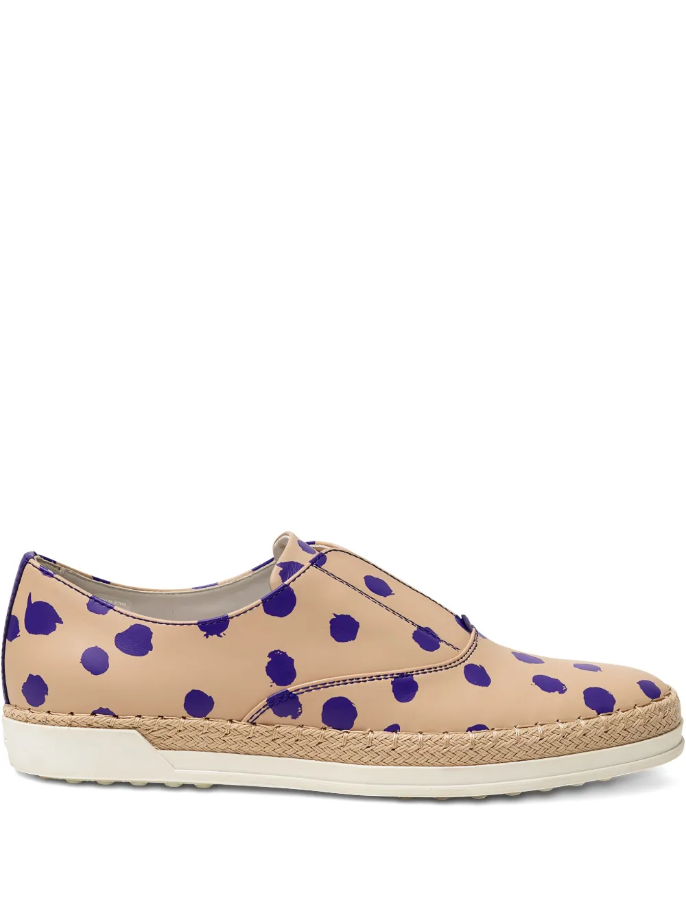 Tod's Francesina polka-dot espadrilles Neutrals