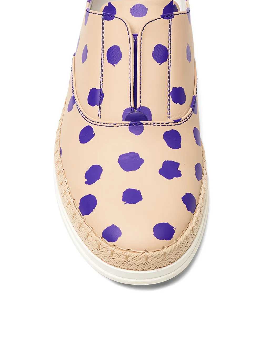 Tod's Francesina polka-dot espadrilles Neutrals