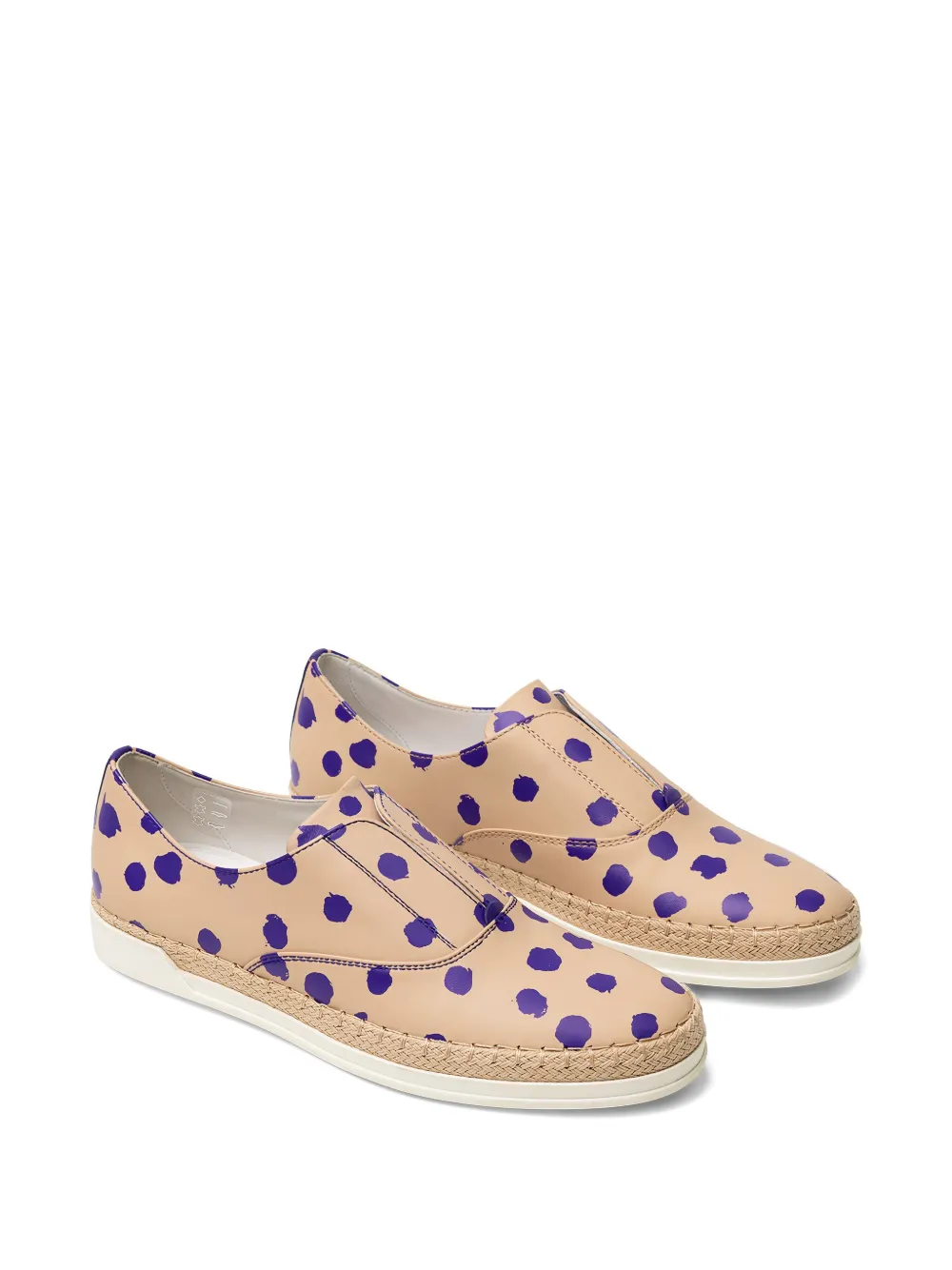 Tod's Francesina polka-dot espadrilles Neutrals