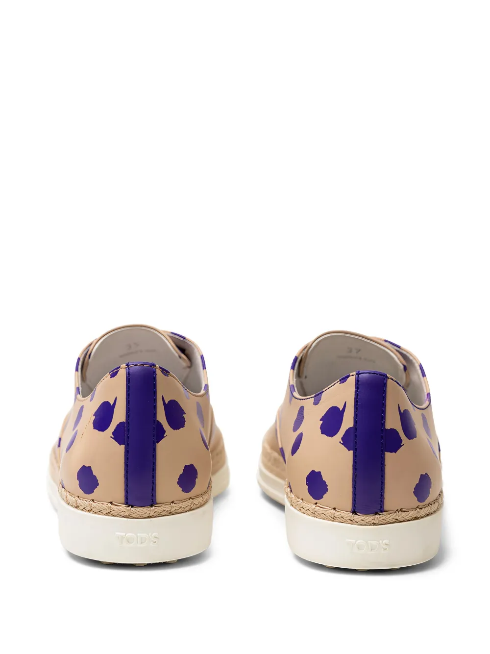 Tod's Francesina polka-dot espadrilles Neutrals