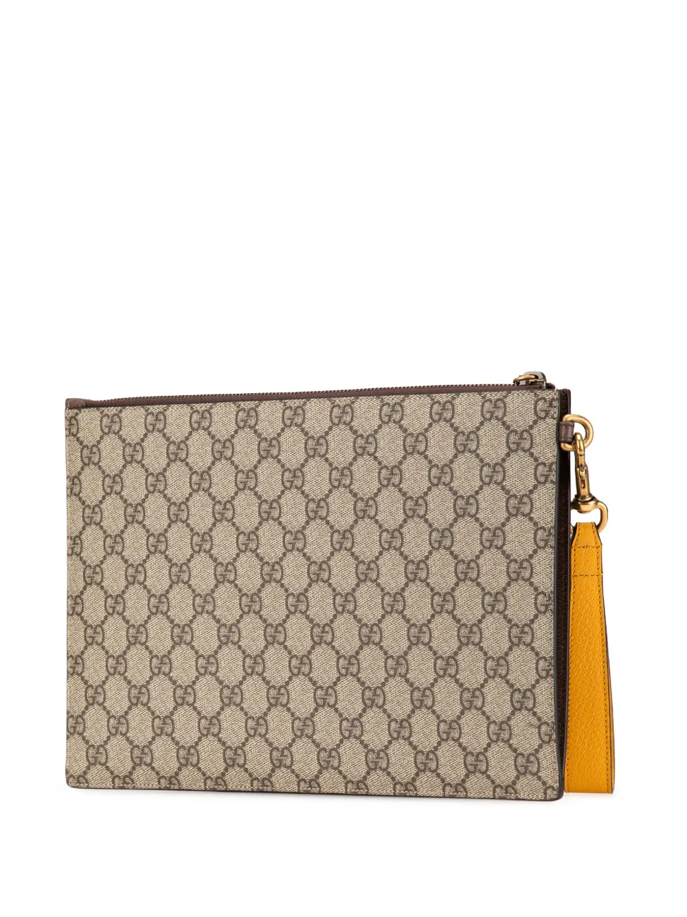 Gucci Pre-Owned 2000-2015 GG Supreme Neo Vintage clutch - Bruin